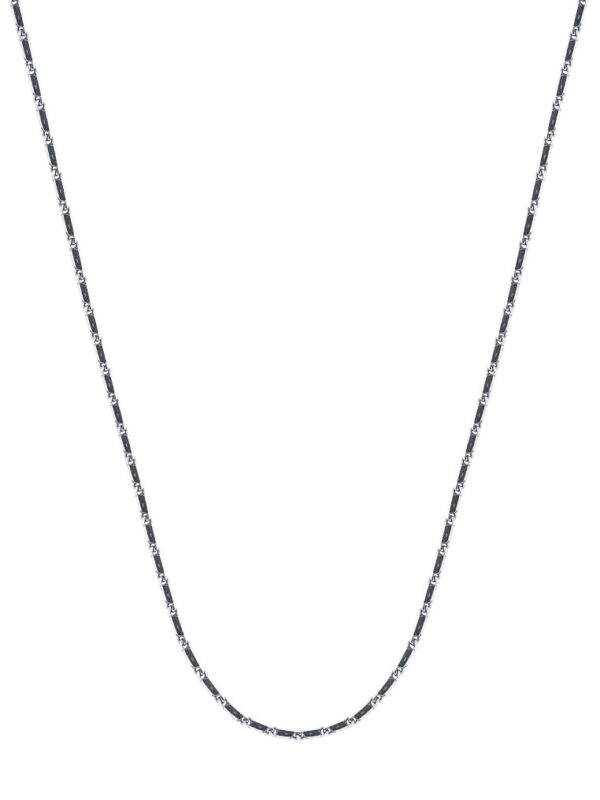 TOMEI Thin Necklace, White Gold 375