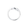 TOMEI Wavy Diamond Ring, White Gold 375