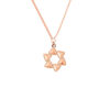TOMEI Rouge Collection Six Leaves Necklace, Rose Gold 750