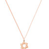 TOMEI Rouge Collection Six Leaves Necklace, Rose Gold 750