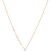 TOMEI Rouge Collection, Nacre Dwi-side Circle Necklace, Rose Gold 750