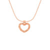 TOMEI Rouge Collection Heart Necklace, Rose Gold 750