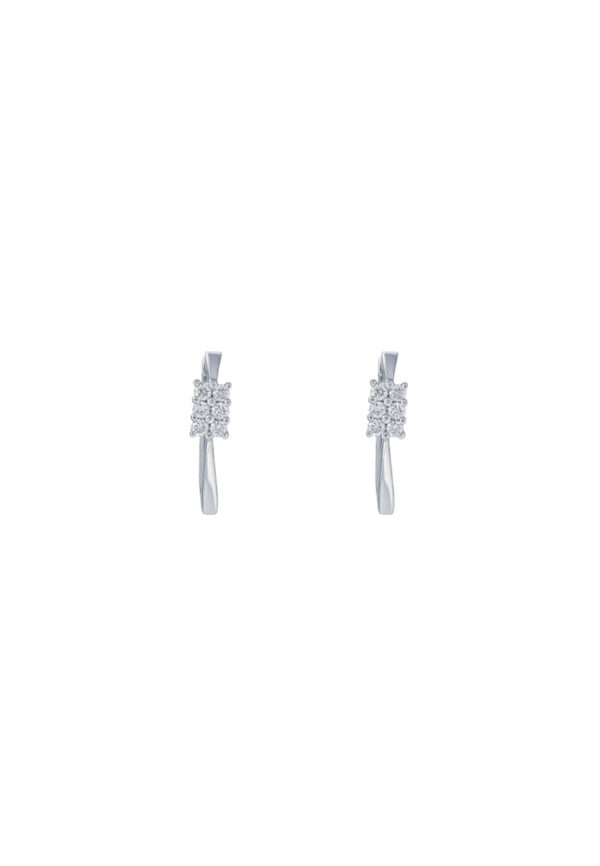 TOMEI Diamond Earrings, White Gold 585
