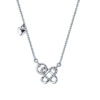TOMEI The Knot Diamond Necklace, White Gold 375