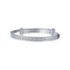 TOMEI Pure Faith Collection Coins Bangle, Silver