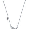 TOMEI The Knot Diamond Necklace, White Gold 375