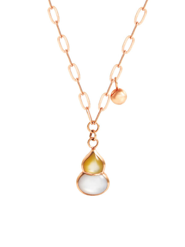 TOMEI Rouge Collection Hulu Necklace, Rose Gold 750