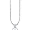 TOMEI Spiritual Flower Diamond Pendant, White Gold 375