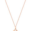 TOMEI Princess Crown Diamond Necklace, Rose Gold 750