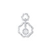 TOMEI Spiritual Flower Diamond Pendant, White Gold 375