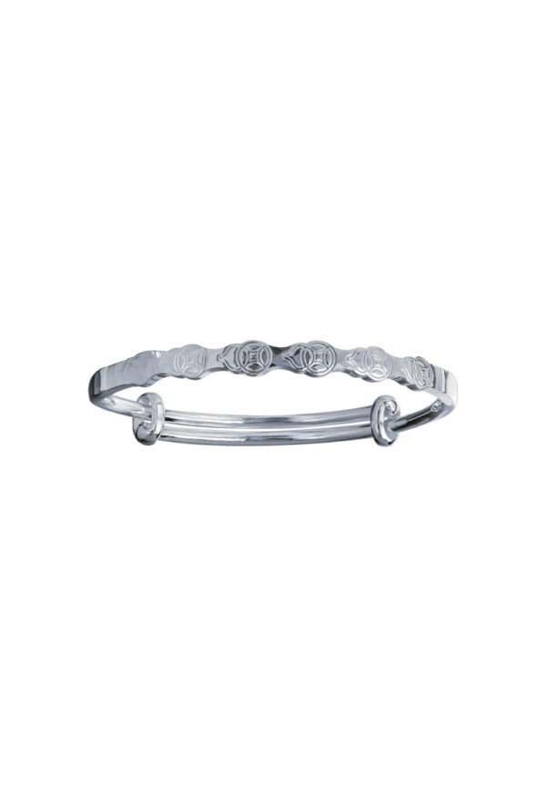 TOMEI Pure Faith Collection Gourds Bangle, Silver