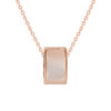 TOMEI Rouge Collection, Nacre Lu Lu Tong Necklace, Rose Gold 750