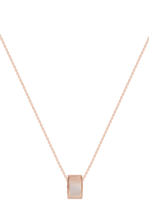 TOMEI Rouge Collection, Nacre Lu Lu Tong Necklace, Rose Gold 750