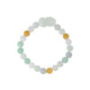 TOMEI 翡翠三彩貔貅 Palace Grace Natural Jade Bead With Pixiu Bracelet | Multi-Tone