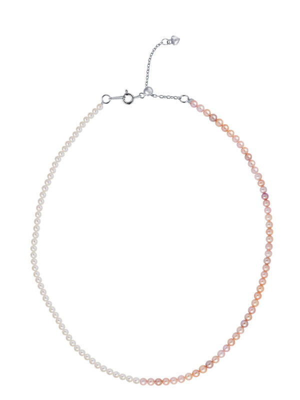 TOMEI [Online Exclusive] Pearlfect Love Single Strand Dual-Tone Pearl Necklace