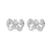 TOMEI Ribbon Earrings, White Gold 585