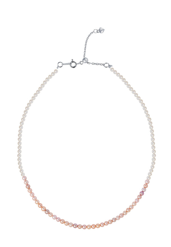 TOMEI [Online Exclusive] Pearlfect Love Single Strand Dual-Tone Pearl Necklace