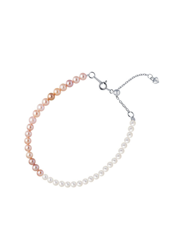 TOMEI [Online Exclusive] Pearlfect Love Single Strand Dual-Tone Pearl Bracelet