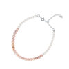 TOMEI [Online Exclusive] Pearlfect Love Single Strand Dual-Tone Pearl Bracelet