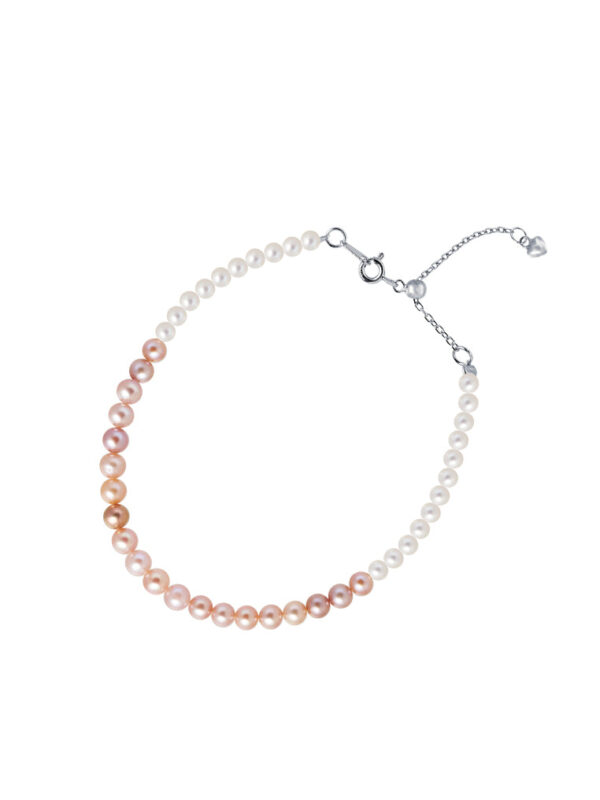 TOMEI [Online Exclusive] Pearlfect Love Single Strand Dual-Tone Pearl Bracelet