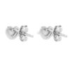 TOMEI Way to Your Heart Earrings, White Gold 585