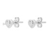 TOMEI Way to Your Heart Earrings, White Gold 585