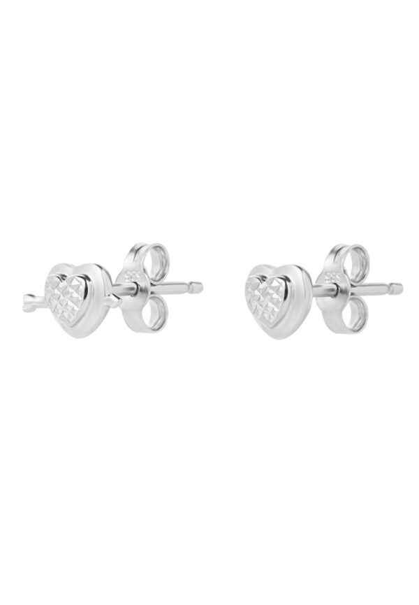 TOMEI Way to Your Heart Earrings, White Gold 585