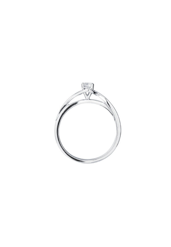 TOMEI Solitaire Ring, Diamond White Gold 585