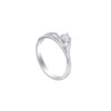 TOMEI Solitaire Ring, Diamond White Gold 585