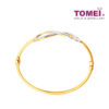 TOMEI Ribband in Infinite Glitter Bangle, Yellow Gold 916 (9L-BK1333-2C)