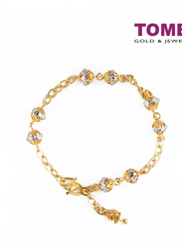 TOMEI Scintilla of Pomp and Pizzazz Bracelet, Yellow Gold 916