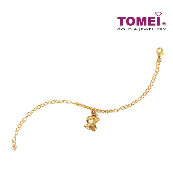 TOMEI Route of Teddy Jollity Bracelet, Yellow Gold 916