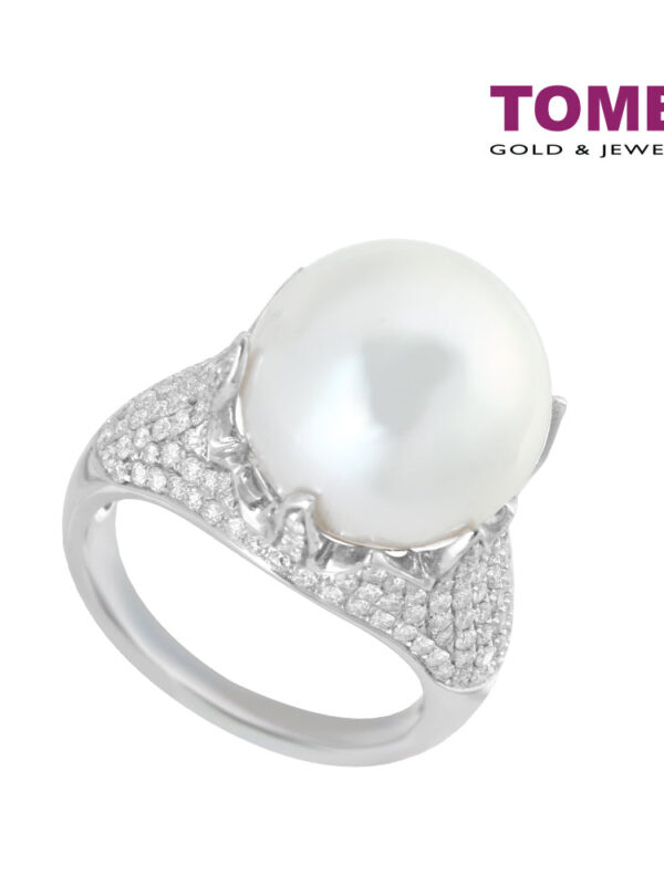 TOMEI Ring, South Sea Pearl White Gold 750 (R8649PH)