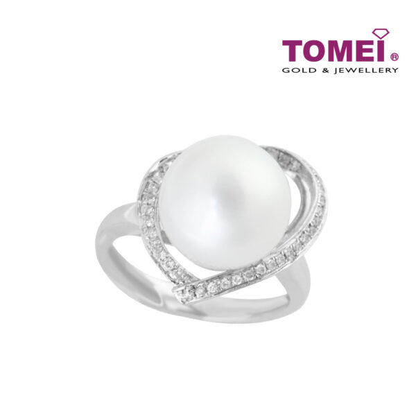 TOMEI Ring, Diamond Pearl White Gold 750 (DR92433)
