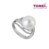 TOMEI Ring, Diamond Pearl White Gold 750 (R1041-14)