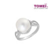 TOMEI Ring, Diamond Pearl White Gold 750 (R1202-14)