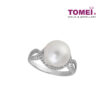 TOMEI Ring, Diamond Pearl White Gold 750 (R1202-14)