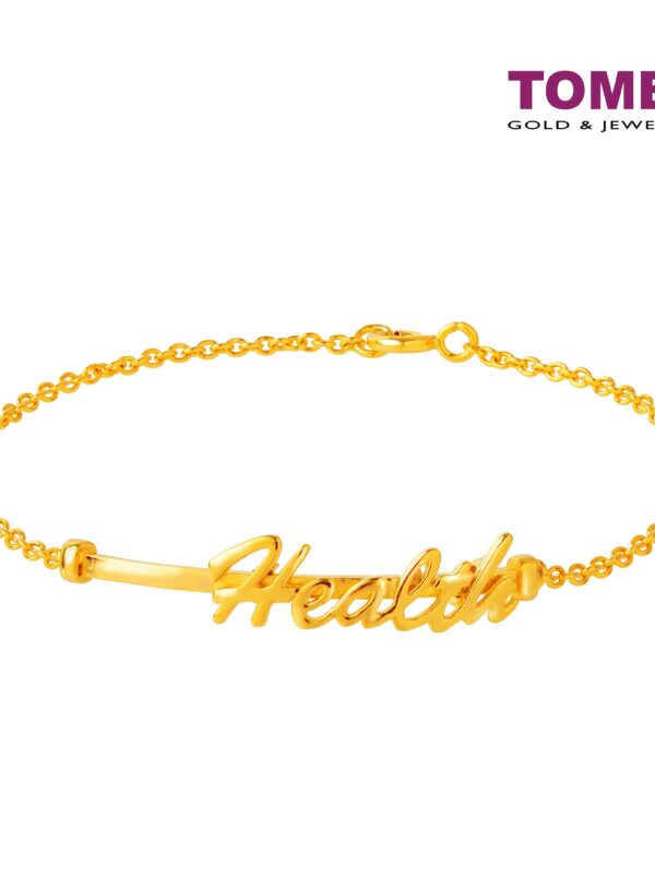 TOMEI Wishing You Good Health Bracelet, Yellow Gold 916