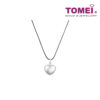 TOMEI Pristine Heart Vibes Pendant, White Gold 750