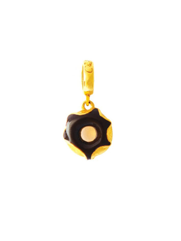 TOMEI [Online Exclusive] Charm of Doughnut with Cocoa Delight, Yellow Gold 916