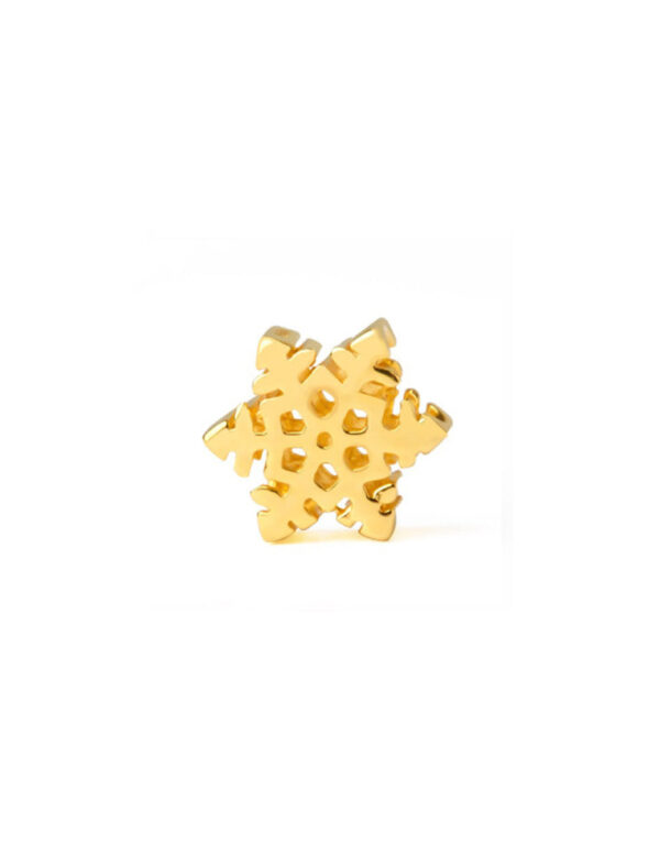 TOMEI [Online Exclusive] Snowflake Charm, Yellow Gold 916
