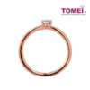 TOMEI Solitaire Diamond Ring, Rose Gold 585 (14K) (R4936WR)