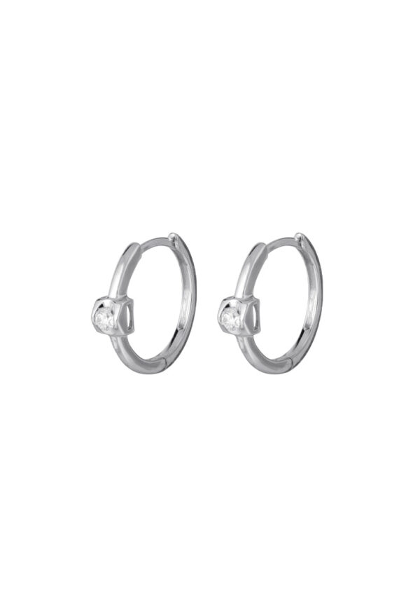 TOMEI Tower Collection Diamond Earrings, White Gold 585