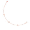 TOMEI Rouge Collection Triple Clover Bracelet, Rose Gold 750