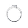 TOMEI Sweet Heart Diamond Ring, White Gold 375