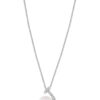 TOMEI Pearl Pendant Set, White Gold 585
