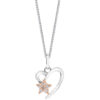 TOMEI Starlight Symphony Diamond Pendant Set, White+Rose Gold 585