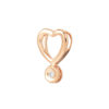 TOMEI [Online Exclusive] Minimalist Love Pendant, Rose Gold 375