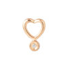 TOMEI [Online Exclusive] Minimalist Love Pendant, Rose Gold 375