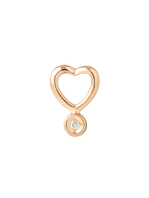 TOMEI [Online Exclusive] Minimalist Love Pendant, Rose Gold 375
